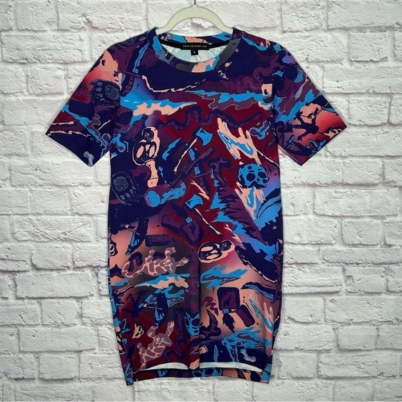 Stolen Girlfriends Club Mixed Skull Print Short Sleeve T-Shirt Dress - Picture 4 of 12